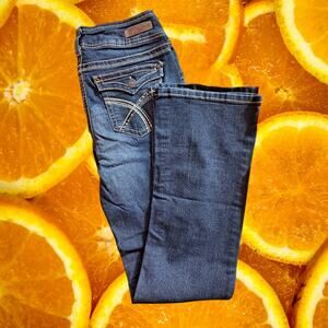 WallFlower Women's‎ Luscious Curvy Bling Bootcut InstaStretch Jeans Size 9